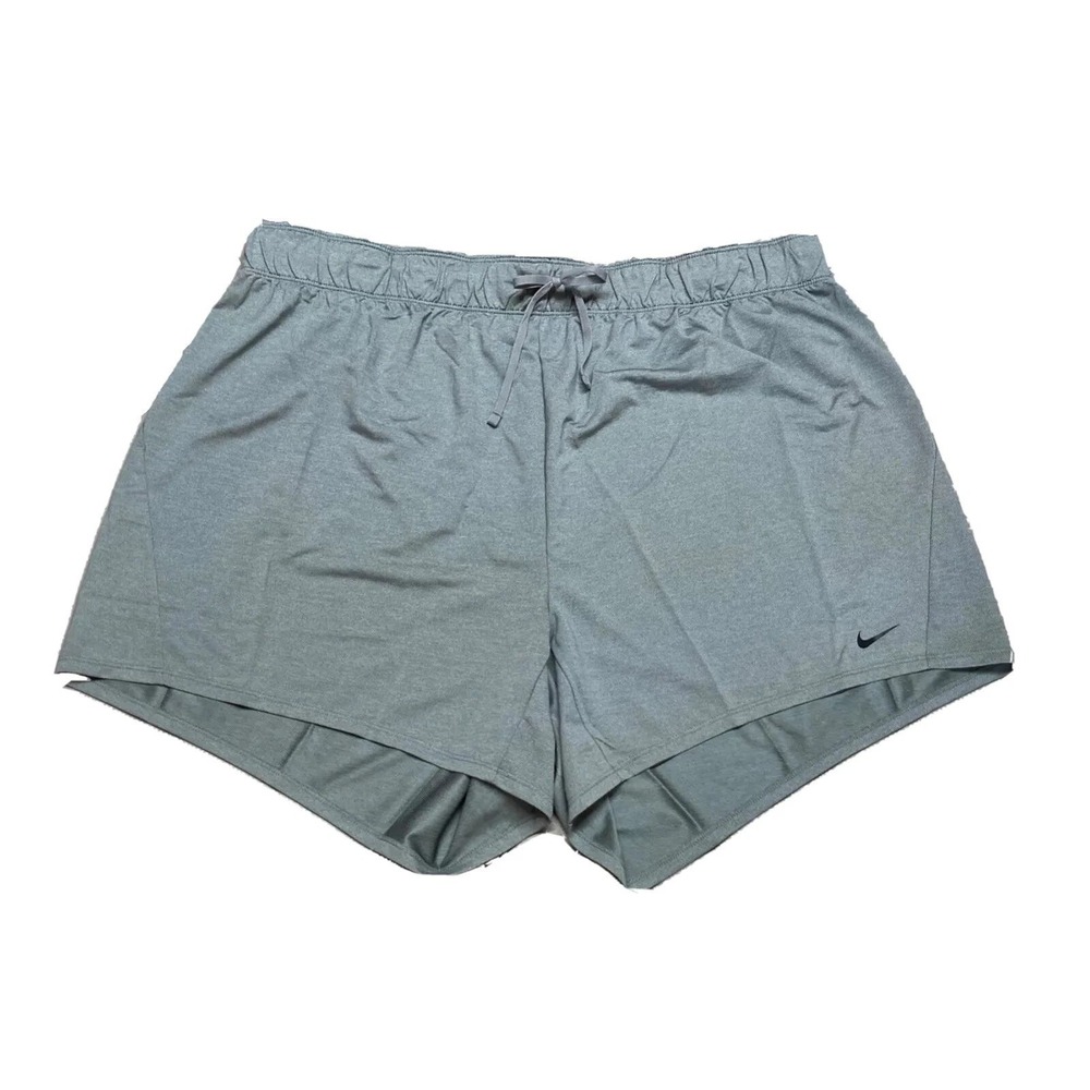 Nike Women's Plus Size Dri-FIT Training Running Gym Shorts (Gray)‎ - 3X